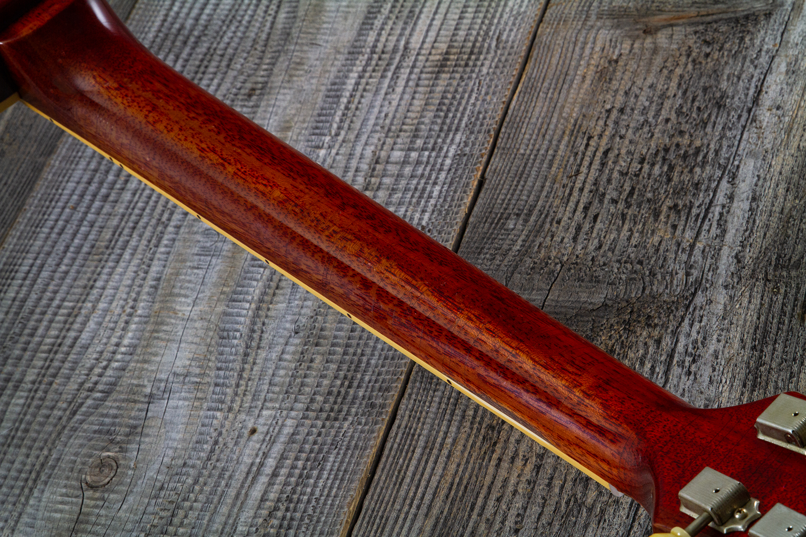 Gibson Custom Shop M2m Les Paul Standard 1958 2h Ht Rw #85546 - Murphy Lab Light Aged Ebony O. Gold - Guitare Électrique Single Cut - Variation 11