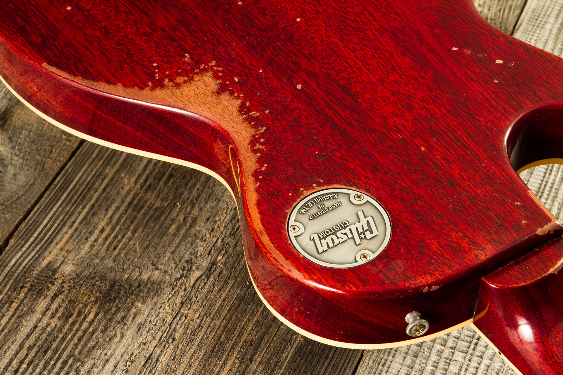 Gibson Custom Shop M2m Les Paul Standard 1959 2h Ht Rw #942136 - Murphy Lab Heavy Aged Sunrise Tea Burst - Guitare Électrique Single Cut - Variation 9