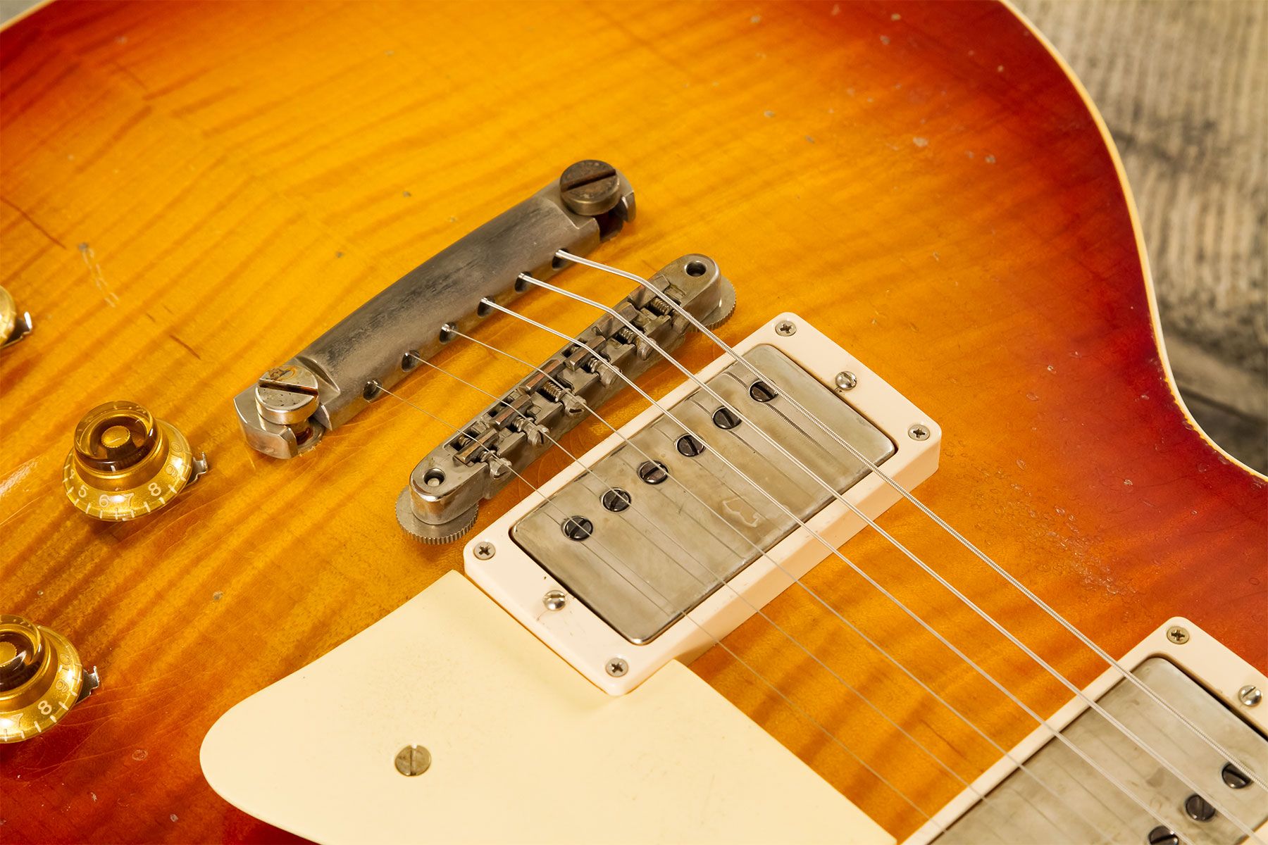 Gibson Custom Shop M2m Les Paul Standard 1959 2h Ht Rw #942136 - Murphy Lab Heavy Aged Sunrise Tea Burst - Guitare Électrique Single Cut - Variation 4