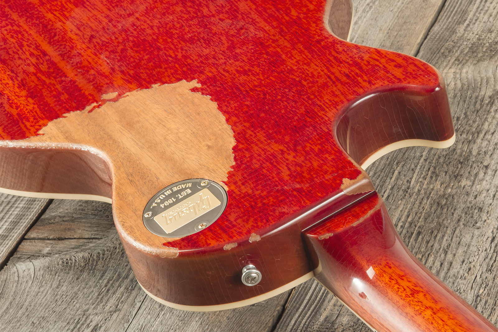Gibson Custom Shop M2m Les Paul Standard 1959 2h Ht Rw #r961618 - Aged Sunrise Teaburst - Guitare Électrique Single Cut - Variation 14