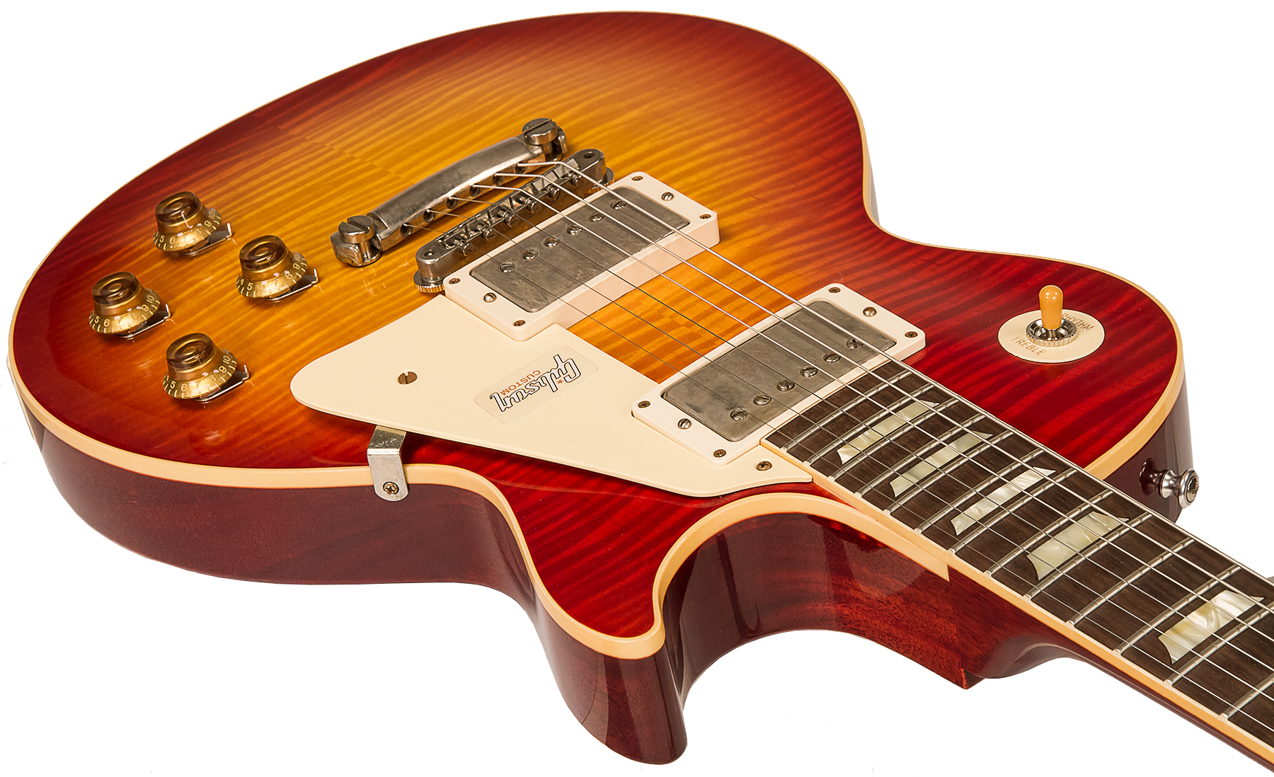 Gibson Custom Shop M2m Les Paul Standard 1959 60th Anniversary 2h Ht Rw #991818 - Vos Sunrise Teaburst - Guitare Électrique Single Cut - Variation 3