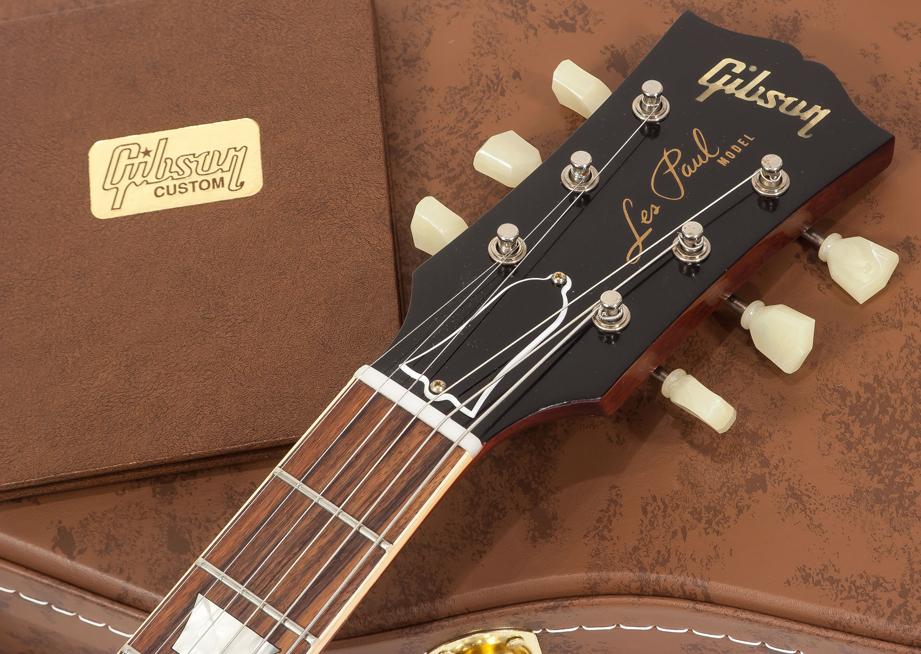Gibson Custom Shop M2m Les Paul Standard 1959 Lh Gaucher Ltd 2h Ht Rw #971610 - Vos Washed Cherry - Guitare Électrique Gaucher - Variation 6