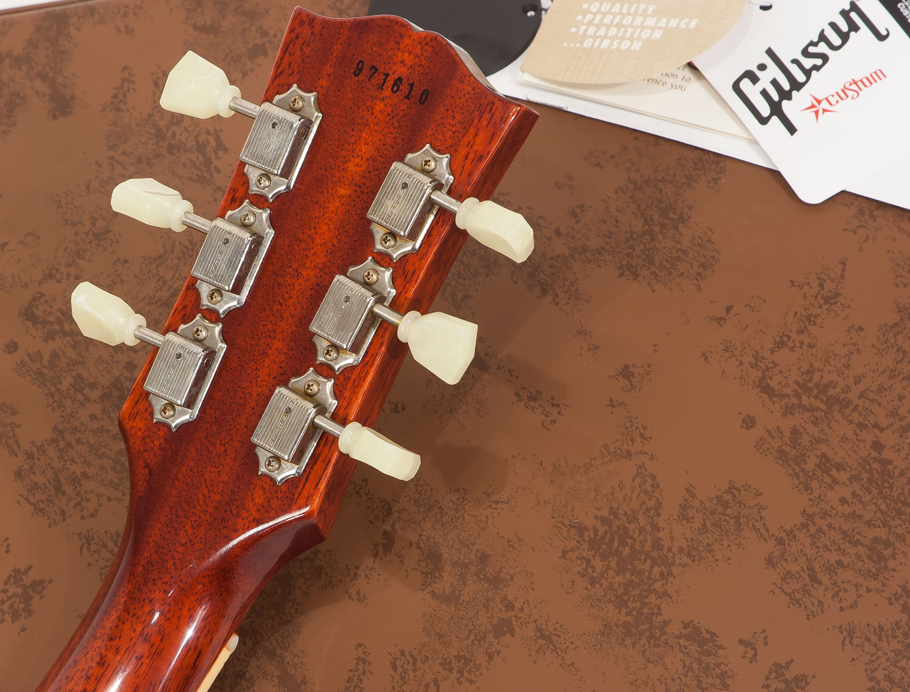 Gibson Custom Shop M2m Les Paul Standard 1959 Lh Gaucher Ltd 2h Ht Rw #971610 - Vos Washed Cherry - Guitare Électrique Gaucher - Variation 7