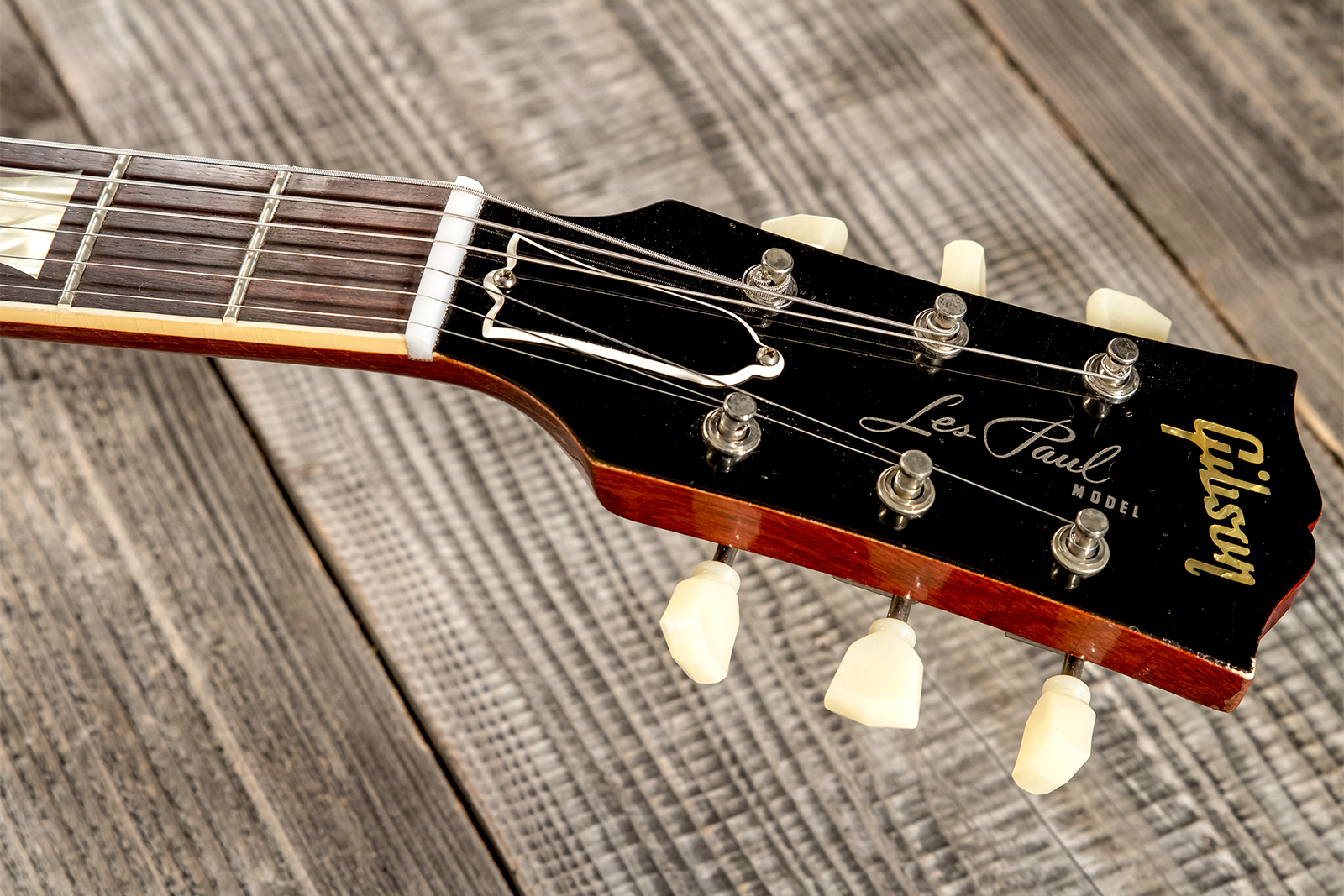 Gibson Custom Shop M2m Les Paul Standard 1959 Reissue 2h Ht Rw #932649 - Murphy Lab Light Aged Ice Tea Fade - Guitare Électrique Single Cut - Variatio