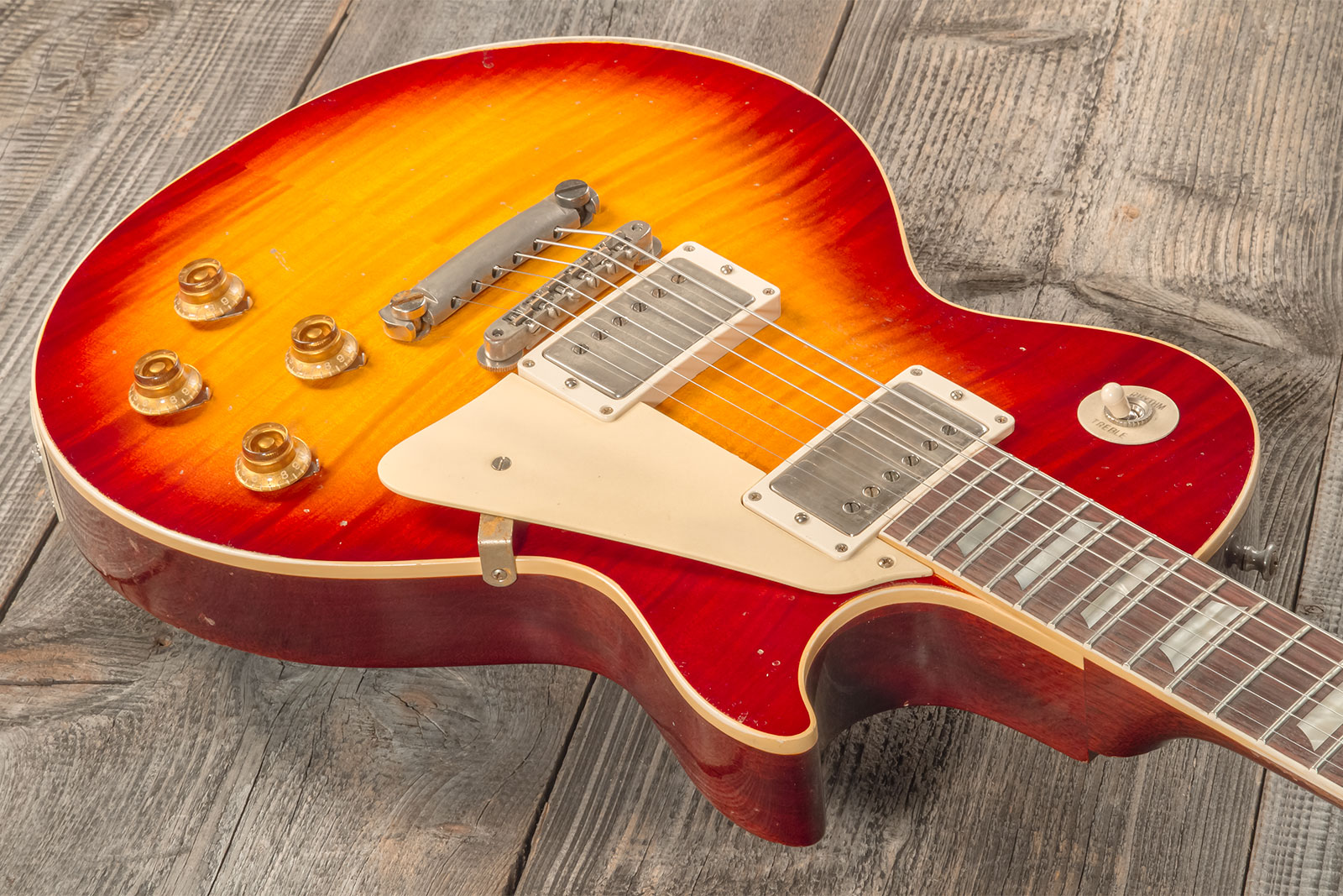 Gibson Custom Shop M2m Les Paul Standard 1959 Reissue 2h Ht Rw #934231 - Murphy Lab Heavy Aged Factory Burst - Guitare Électrique Single Cut - Variati