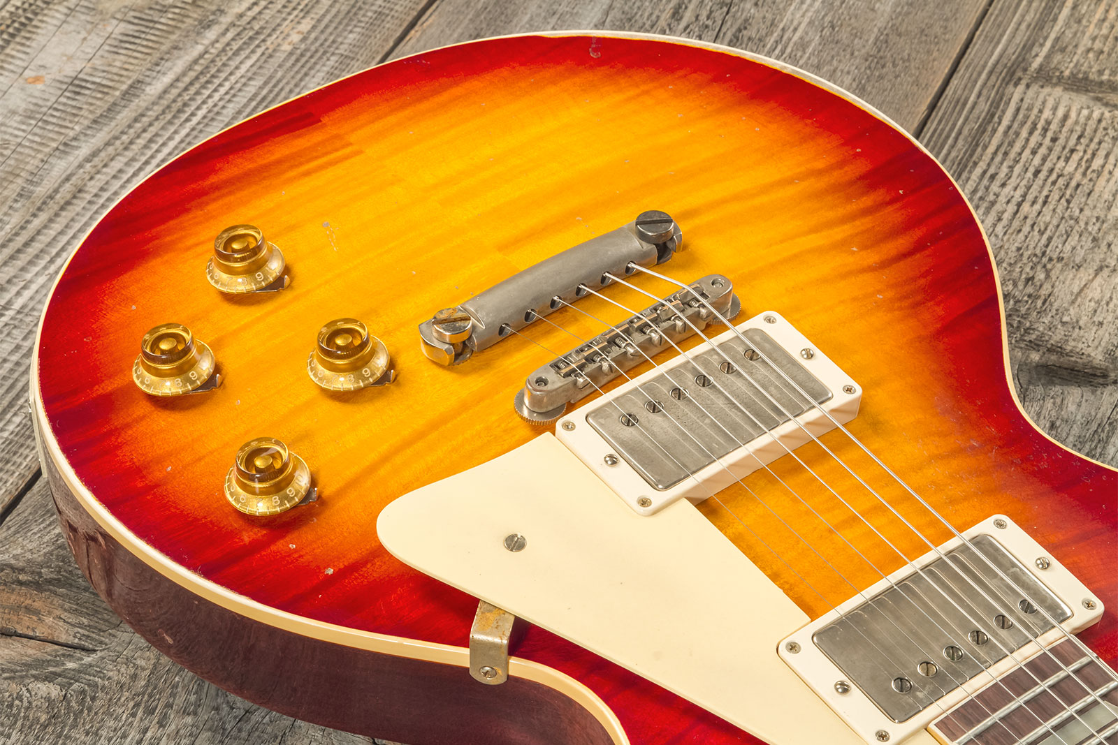 Gibson Custom Shop M2m Les Paul Standard 1959 Reissue 2h Ht Rw #934231 - Murphy Lab Heavy Aged Factory Burst - Guitare Électrique Single Cut - Variati