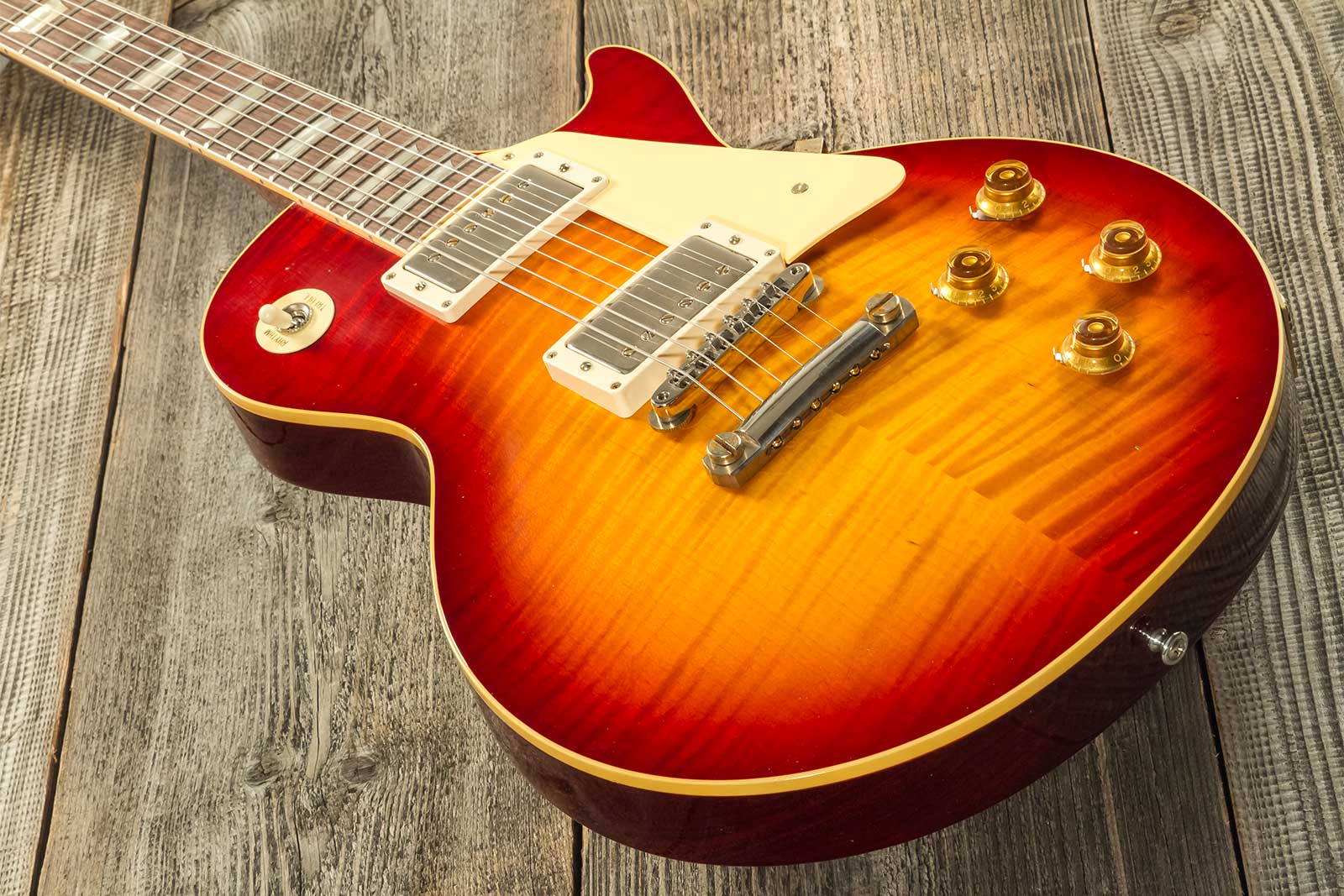 Gibson Custom Shop M2m Les Paul Standard 1959 Reissue 2h Ht Rw #934264 - Murphy Lab Ultra Light Aged Factory Burst - Guitare Électrique Single Cut - V