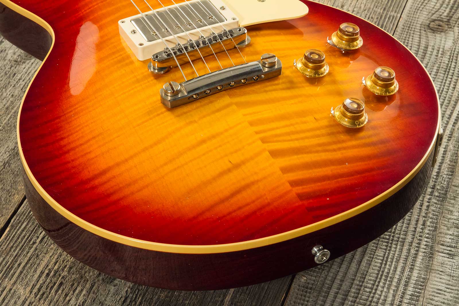 Gibson Custom Shop M2m Les Paul Standard 1959 Reissue 2h Ht Rw #934264 - Murphy Lab Ultra Light Aged Factory Burst - Guitare Électrique Single Cut - V