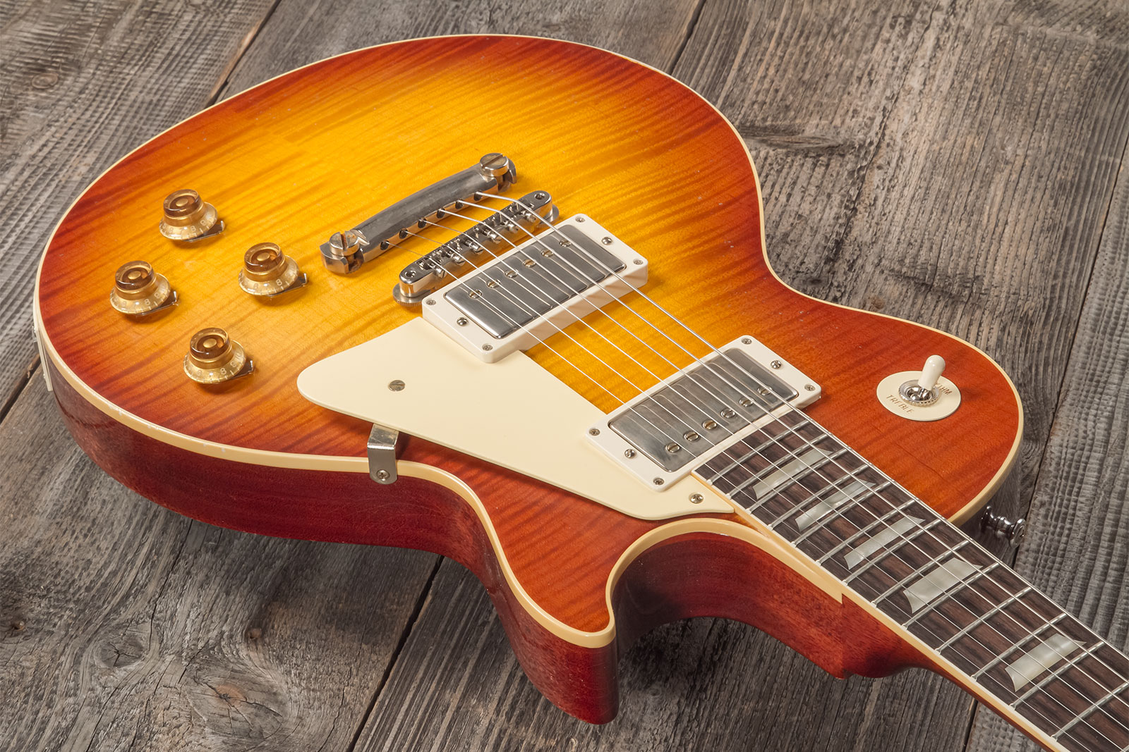 Gibson Custom Shop M2m Les Paul Standard 1959 Reissue 2h Ht Rw #934285 - Murphy Lab Light Aged Ice Tea Burst - Guitare Électrique Single Cut - Variati