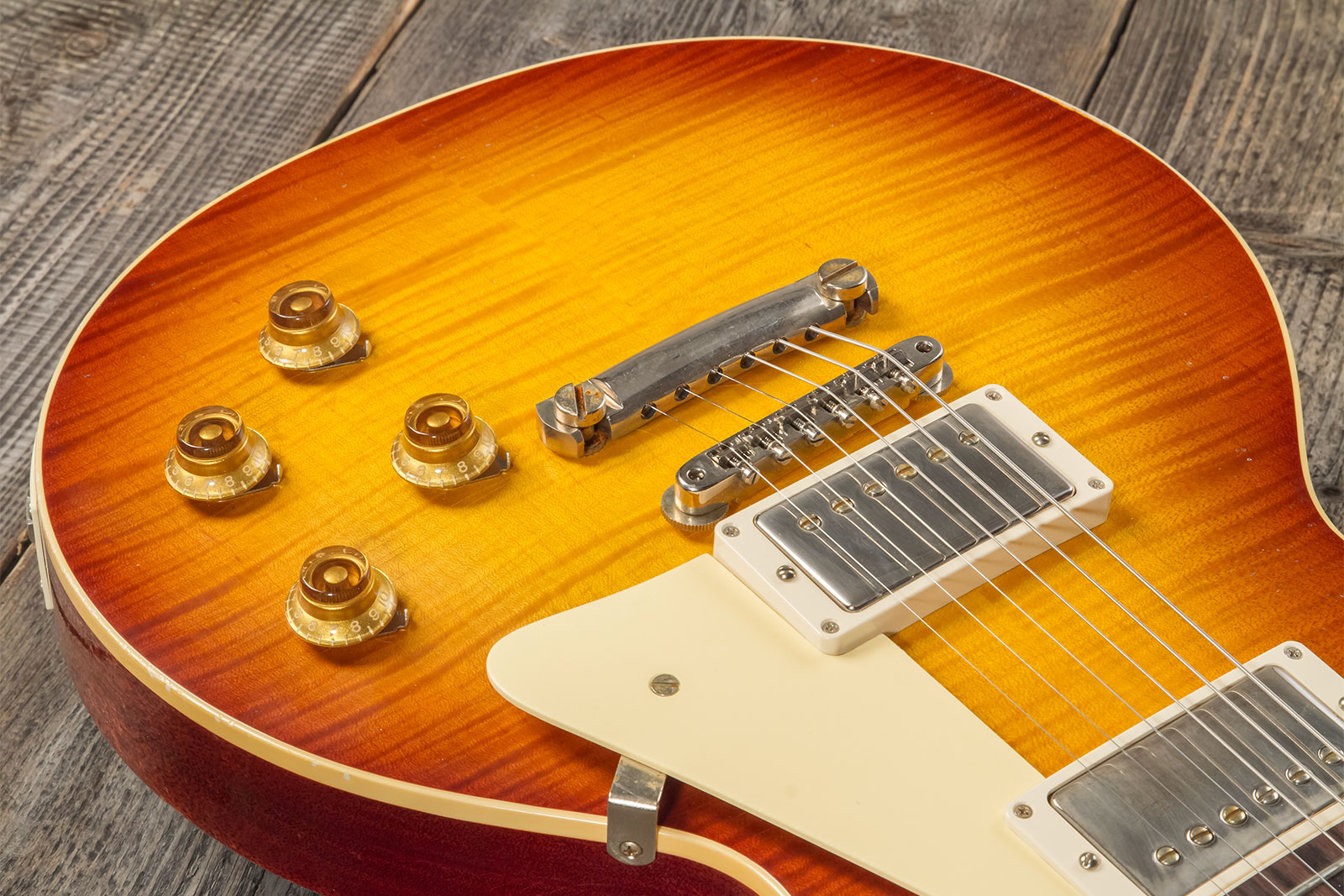 Gibson Custom Shop M2m Les Paul Standard 1959 Reissue 2h Ht Rw #934285 - Murphy Lab Light Aged Ice Tea Burst - Guitare Électrique Single Cut - Variati