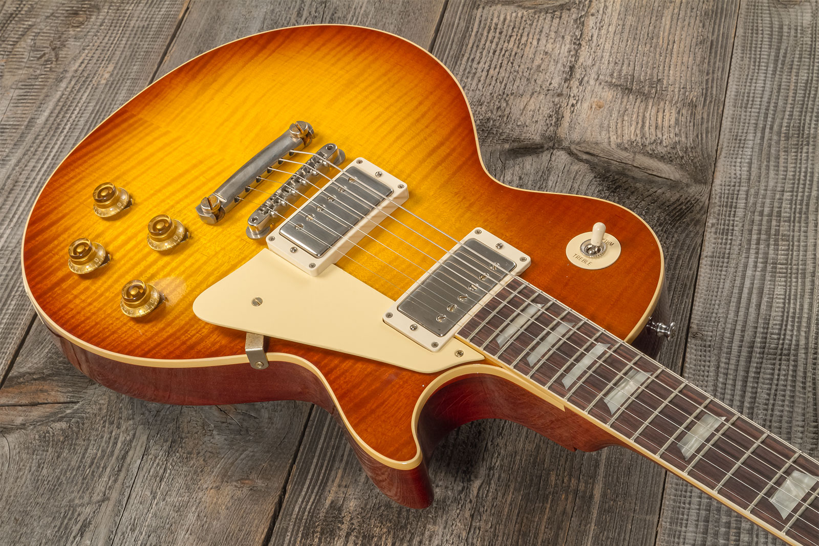 Gibson Custom Shop M2m Les Paul Standard 1959 Reissue 2h Ht Rw #934287 - Murphy Lab Ultra Light Aged Ice Tea Burst - Guitare Électrique Single Cut - V