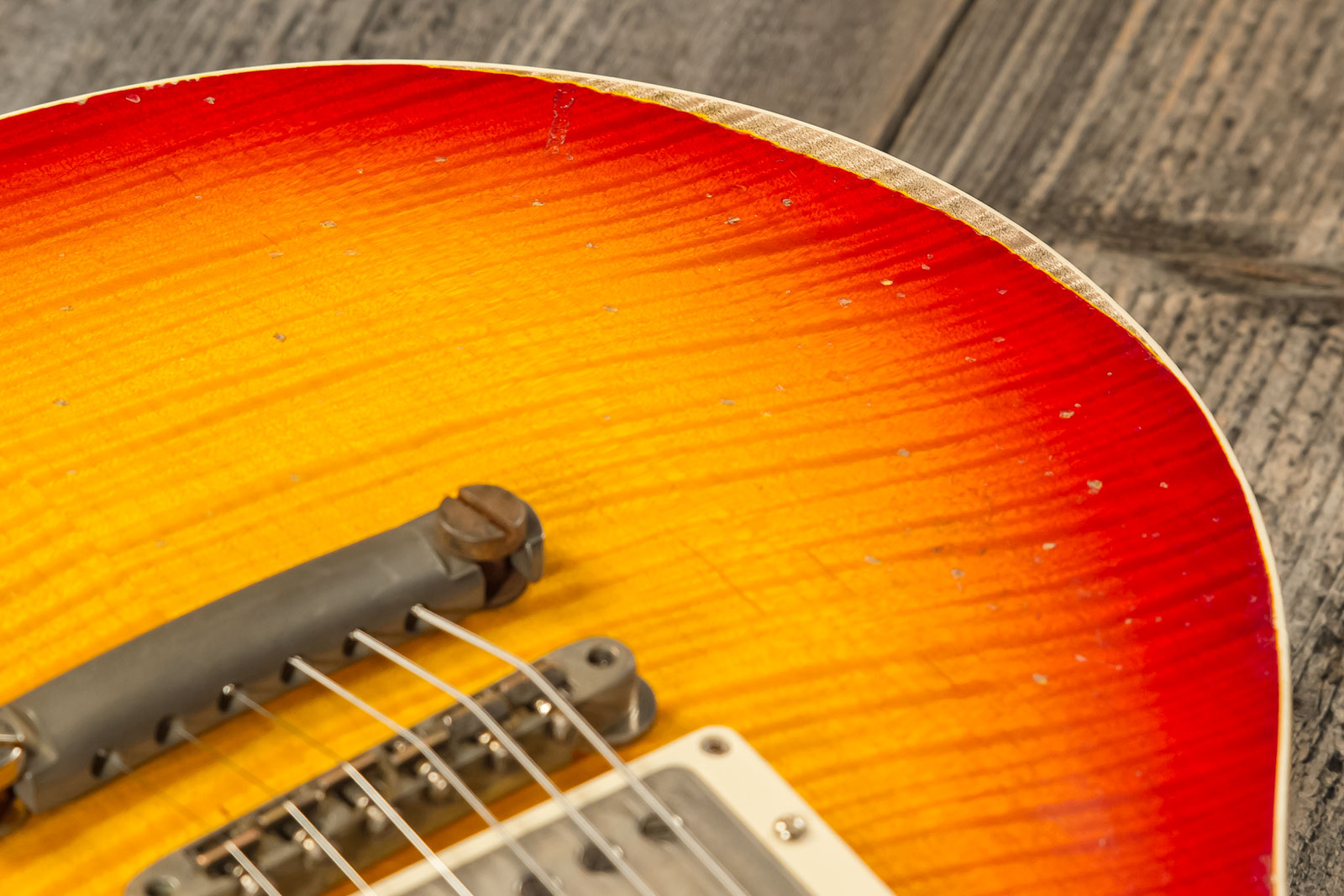 Gibson Custom Shop M2m Les Paul Standard 1959 Reissue 2h Ht Rw #934298 - Murphy Lab Ultra Heavy Aged Washed Cherry Sunburst - Guitare Électrique Singl