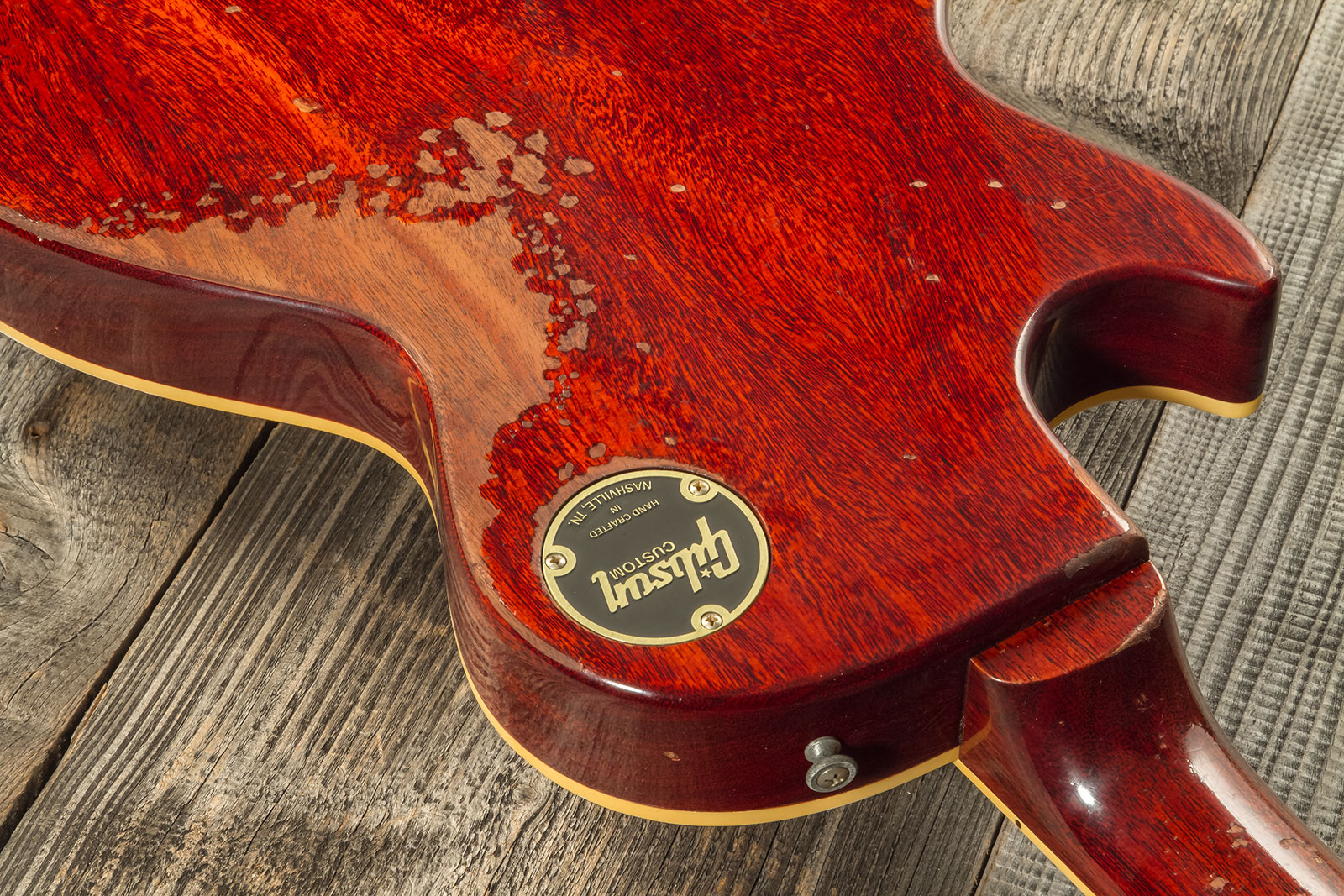 Gibson Custom Shop M2m Les Paul Standard 1959 Reissue 2h Ht Rw #934298 - Murphy Lab Ultra Heavy Aged Washed Cherry Sunburst - Guitare Électrique Singl