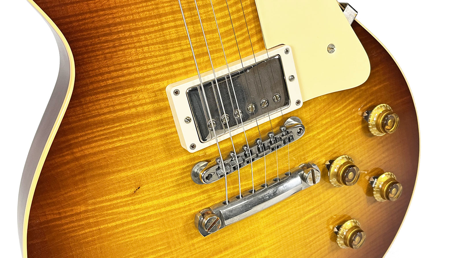 Gibson Custom Shop M2m Les Paul Standard 1959 Reissue 2h Ht Rw #934307 - Murphy Lab Ultra Light Aged Iced Tea Burst - Guitare Électrique Single Cut - 