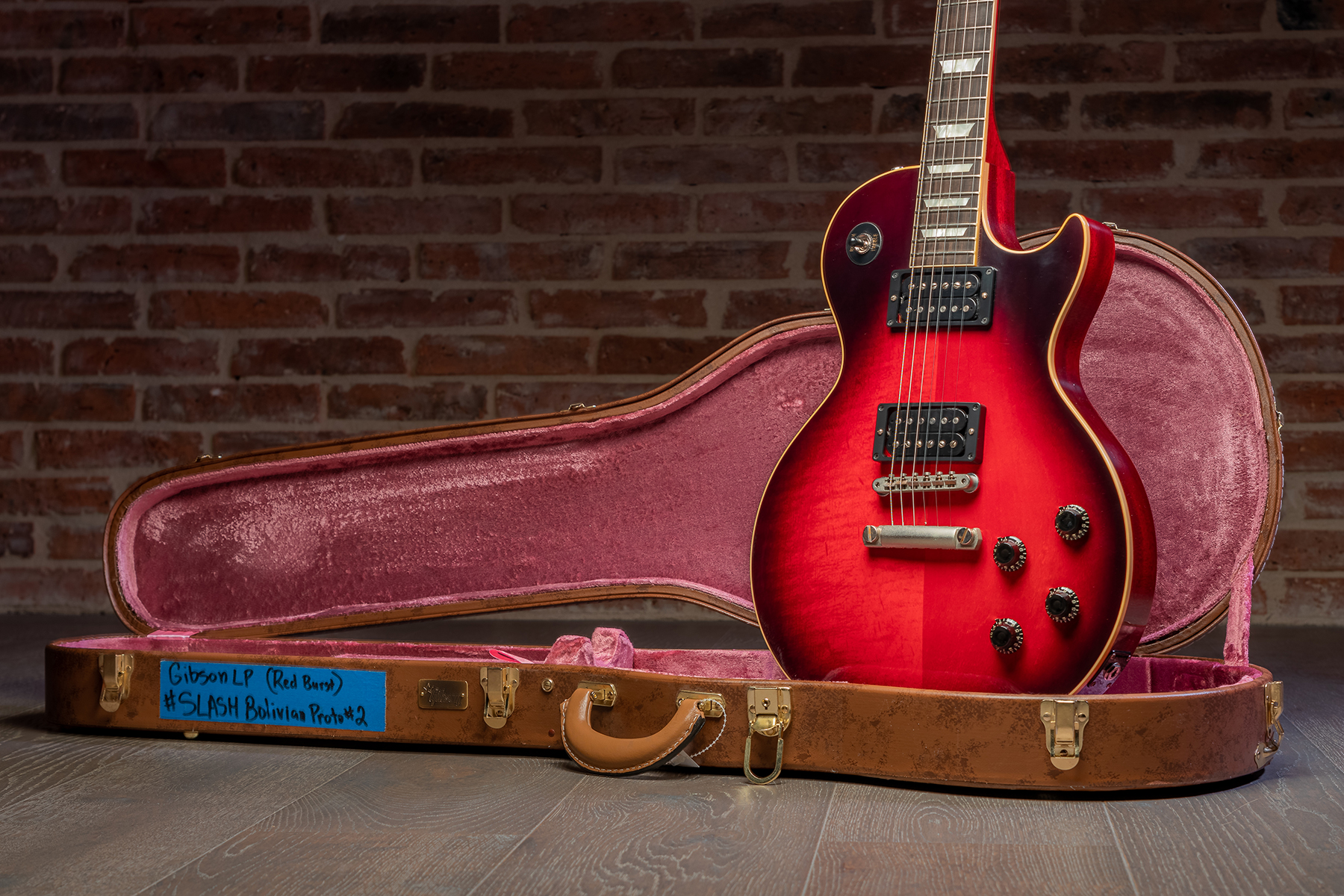 Gibson Custom Shop M2m Slash Les Paul 1958 Standard Proto #2 - Vos Vermillion Burst - Guitare Électrique Single Cut - Variation 23