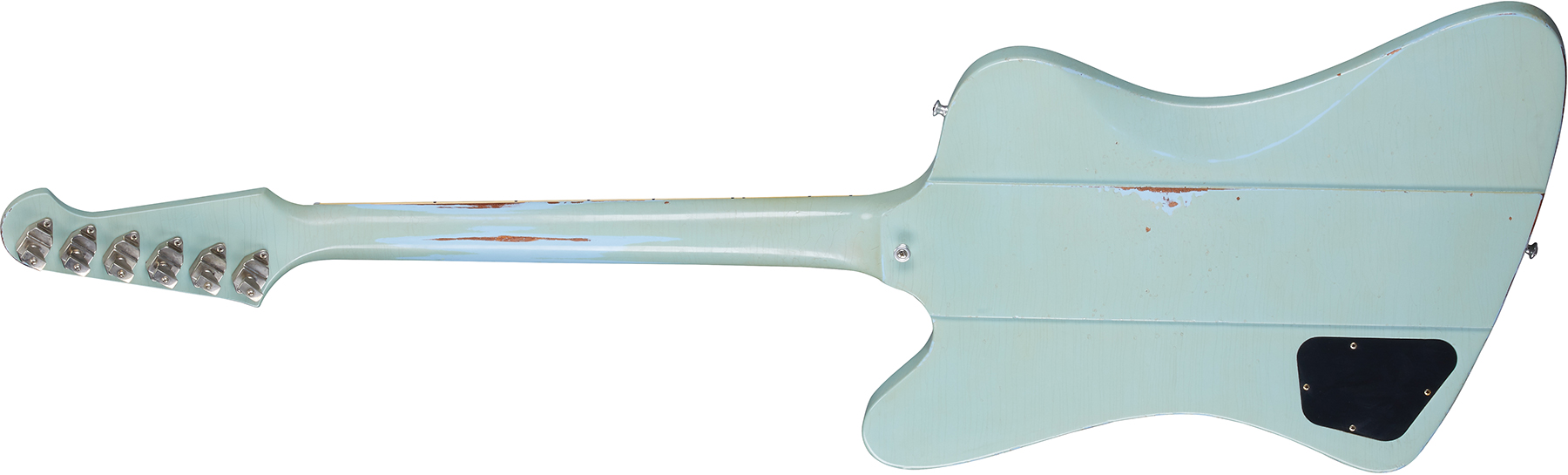Gibson Custom Shop Murphy Lab Firebird 1963 Maestro Reissue Trem 2mh Rw - Heavy Aged Antique Frost Blue - Guitare Électrique RÉtro Rock - Variation 1