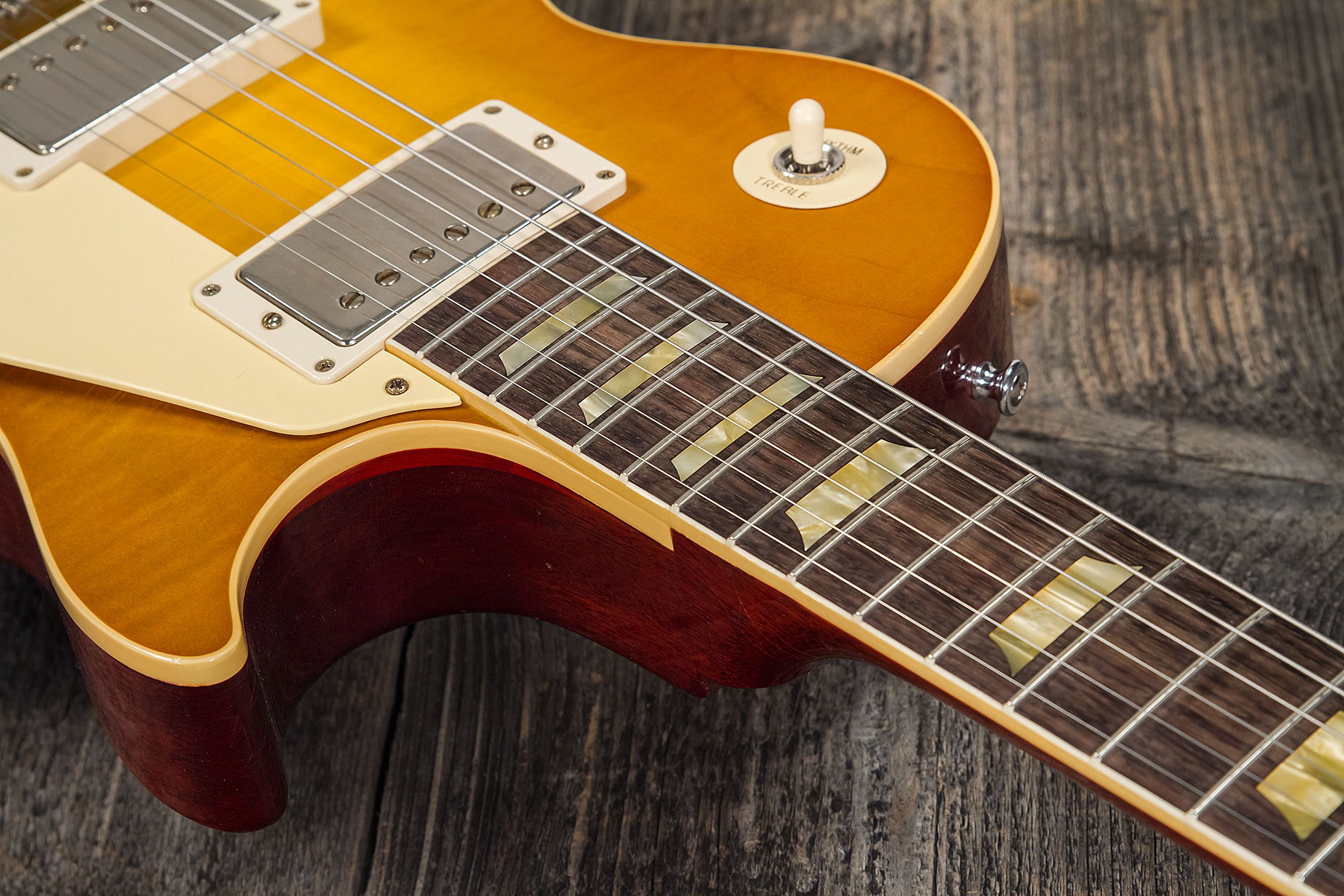 Gibson Custom Shop Murphy Lab Les Paul Standard 1958 Reissue 2h Ht Rw #821279 - Light Aged Lemon Burst - Guitare Électrique Single Cut - Variation 5