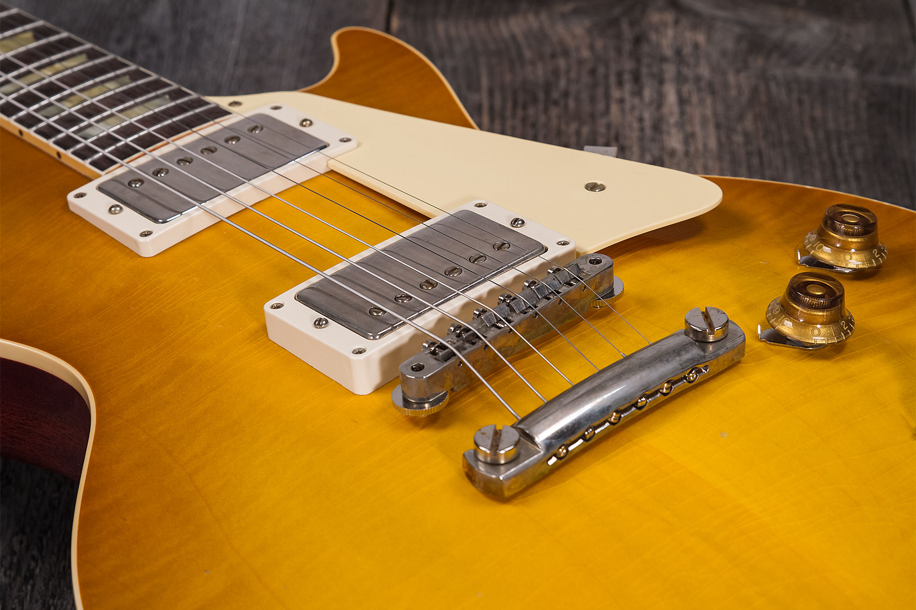Gibson Custom Shop Murphy Lab Les Paul Standard 1958 Reissue 2h Ht Rw #821279 - Light Aged Lemon Burst - Guitare Électrique Single Cut - Variation 4