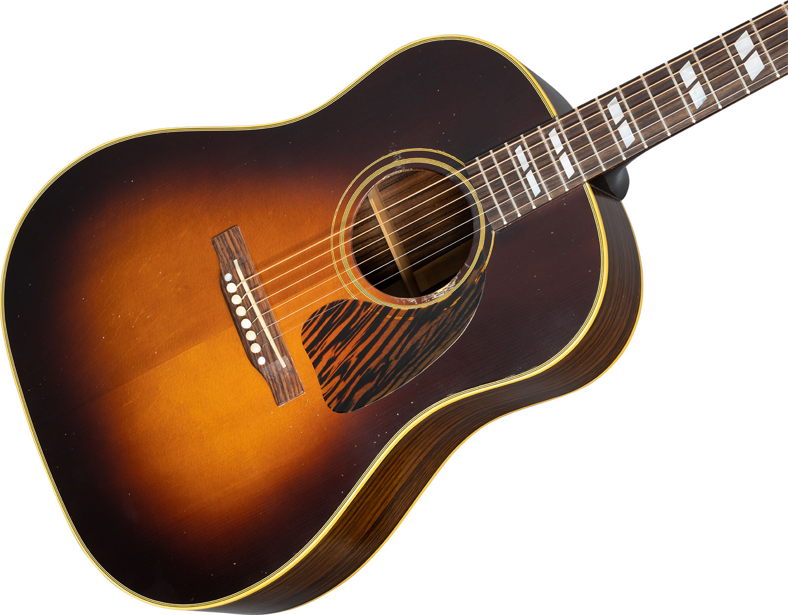 Gibson Custom Shop Murphy Lab Southern Jumbo Banner 1942 Dreadnought Rs Epicea Palissandre Rw - Light Aged Vintage Sunburst - Guitare Acoustique - Var