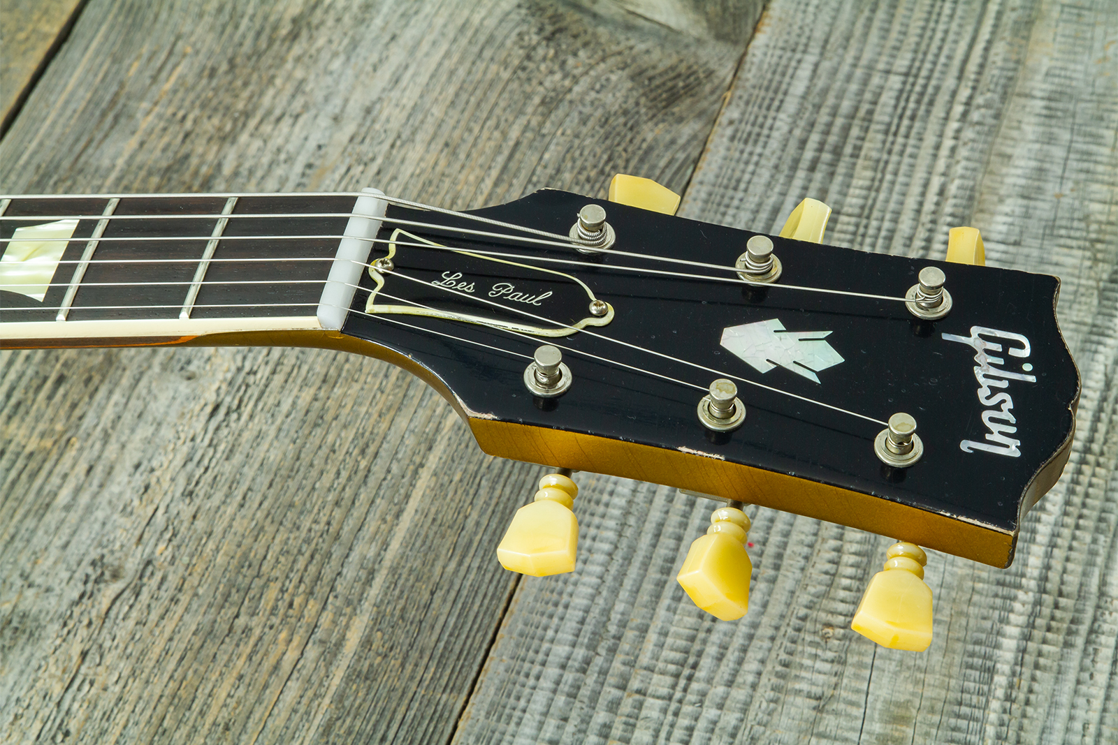 Gibson Custom Shop Sg Standard 1961 Reissue 2h Ht Rw #500881 - Murphy Lab Ultra Heavy Aged Double Gold - Guitare Électrique Double Cut - Variation 9