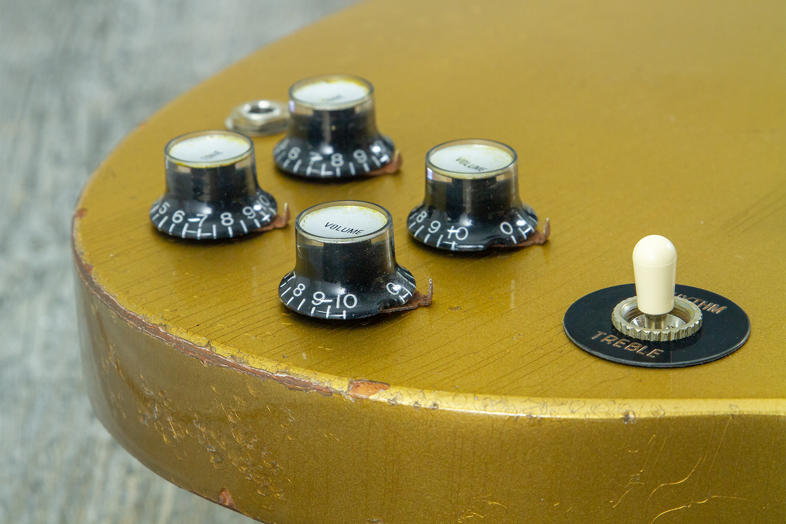 Gibson Custom Shop Sg Standard 1961 Reissue 2h Ht Rw #500881 - Murphy Lab Ultra Heavy Aged Double Gold - Guitare Électrique Double Cut - Variation 5