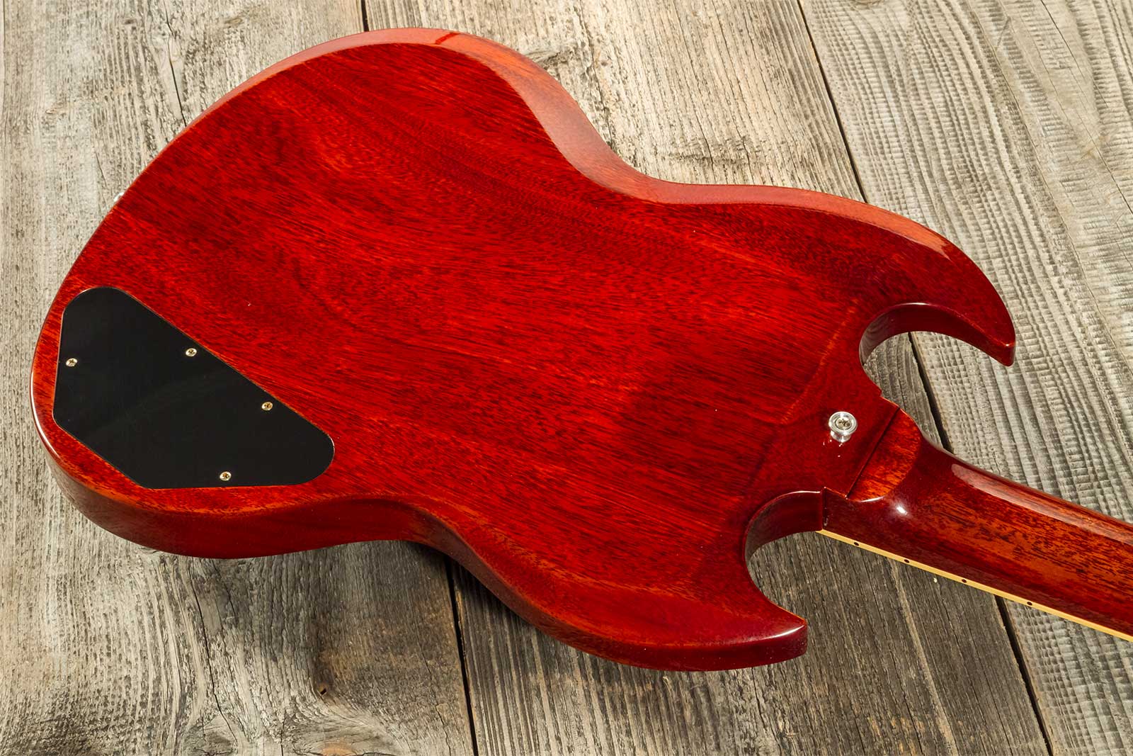 Gibson Custom Shop Sg Standard 1961 Stop Bar Reissue Lh Gaucher 2019 2h Ht Rw #400261 - Vos Cherry Red - Guitare Électrique Double Cut - Variation 9