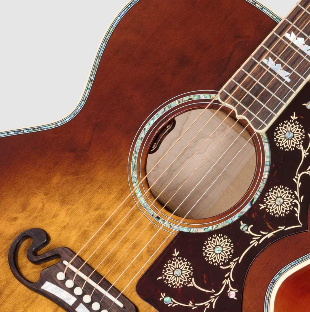 Gibson Custom Shop Sj200 Ann. Ltd Super Jumbo Epicea Erable Rw - Cremona Burst - Guitare Folk - Variation 3