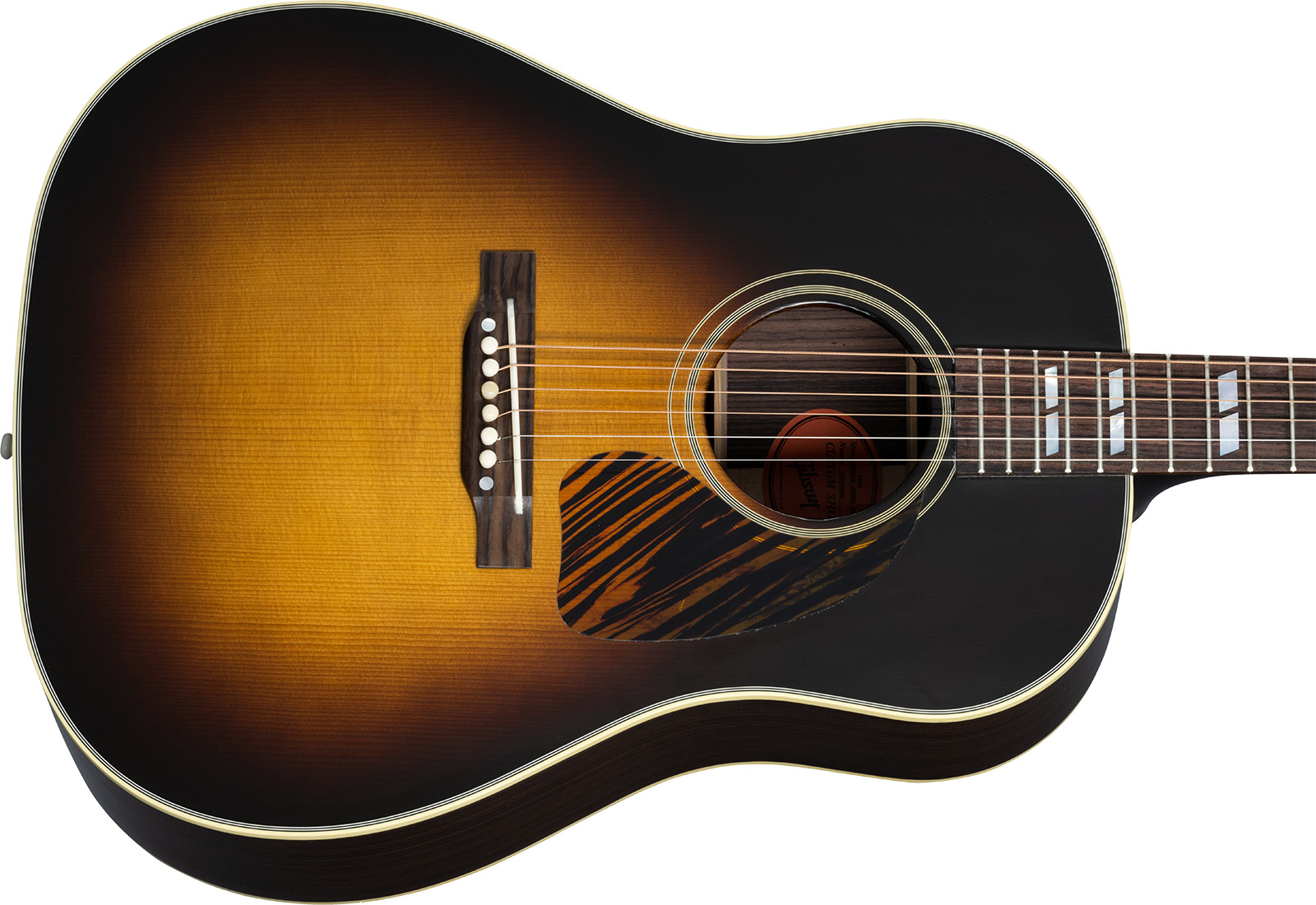 Gibson Custom Shop Southern Jumbo 1942 Banner Historic Dreadnought Rs Epicea Palissandre Rw - Vos Vintage Sunburst - Guitare Acoustique - Variation 3