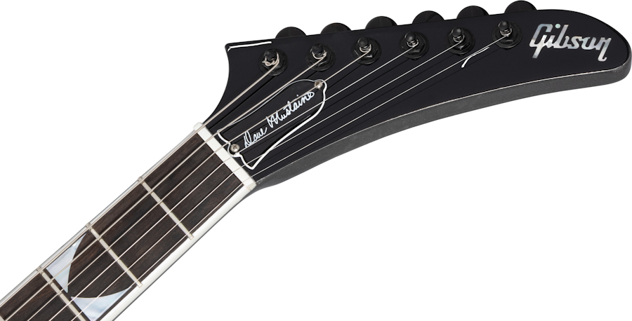 Gibson Dave Mustaine Flying V Exp Signature 2h Ht Eb - Silver Metallic - Guitare Électrique MÉtal - Variation 4