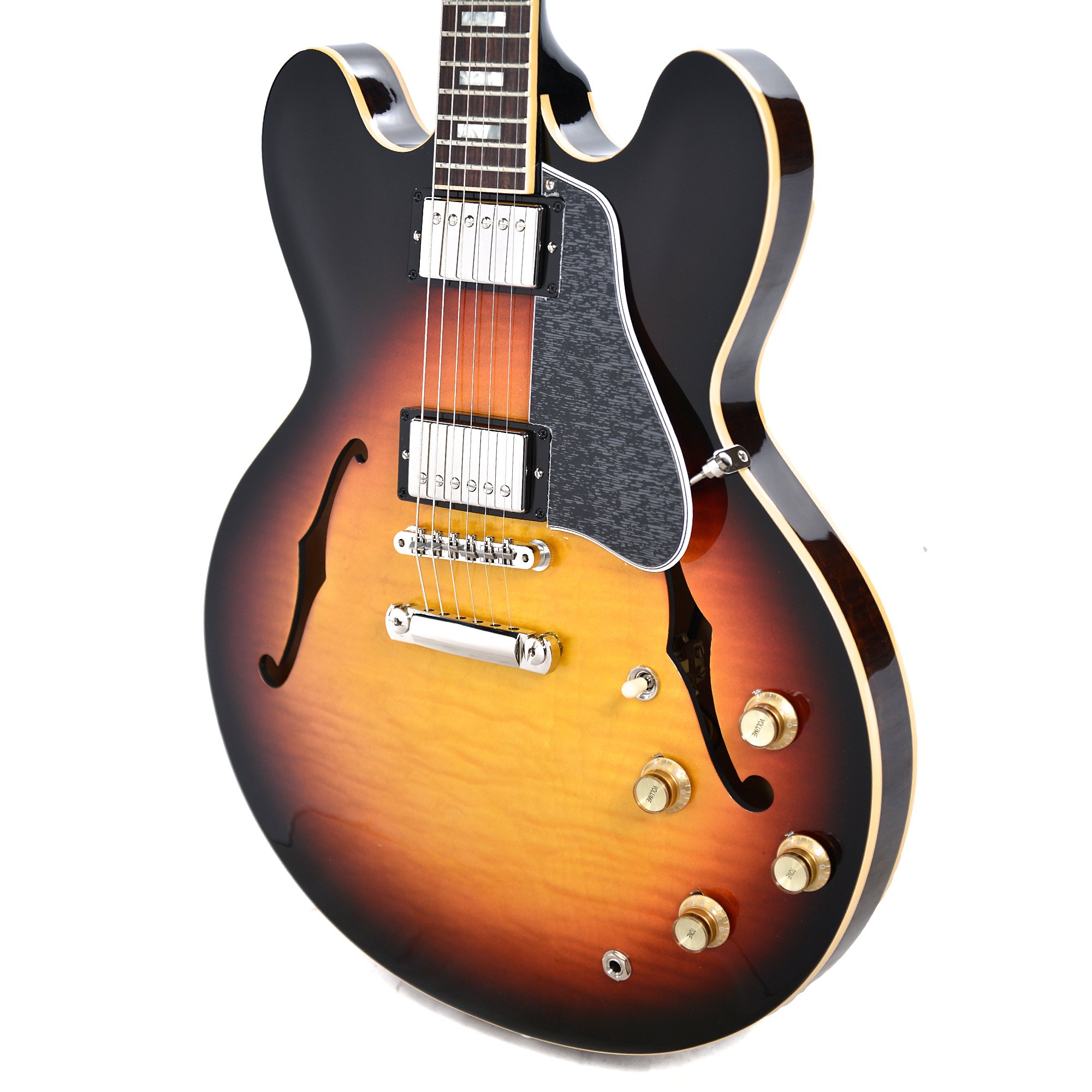 Gibson Es-335 Figured 2018 Ltd - Antique Sunset Burst - Guitare Électrique 1/2 Caisse - Variation 2