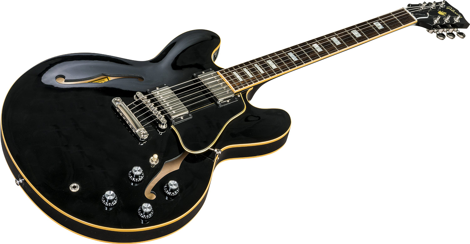 Guitare électrique 1/2 caisse Gibson ES-335 Traditional - vintage ebony.