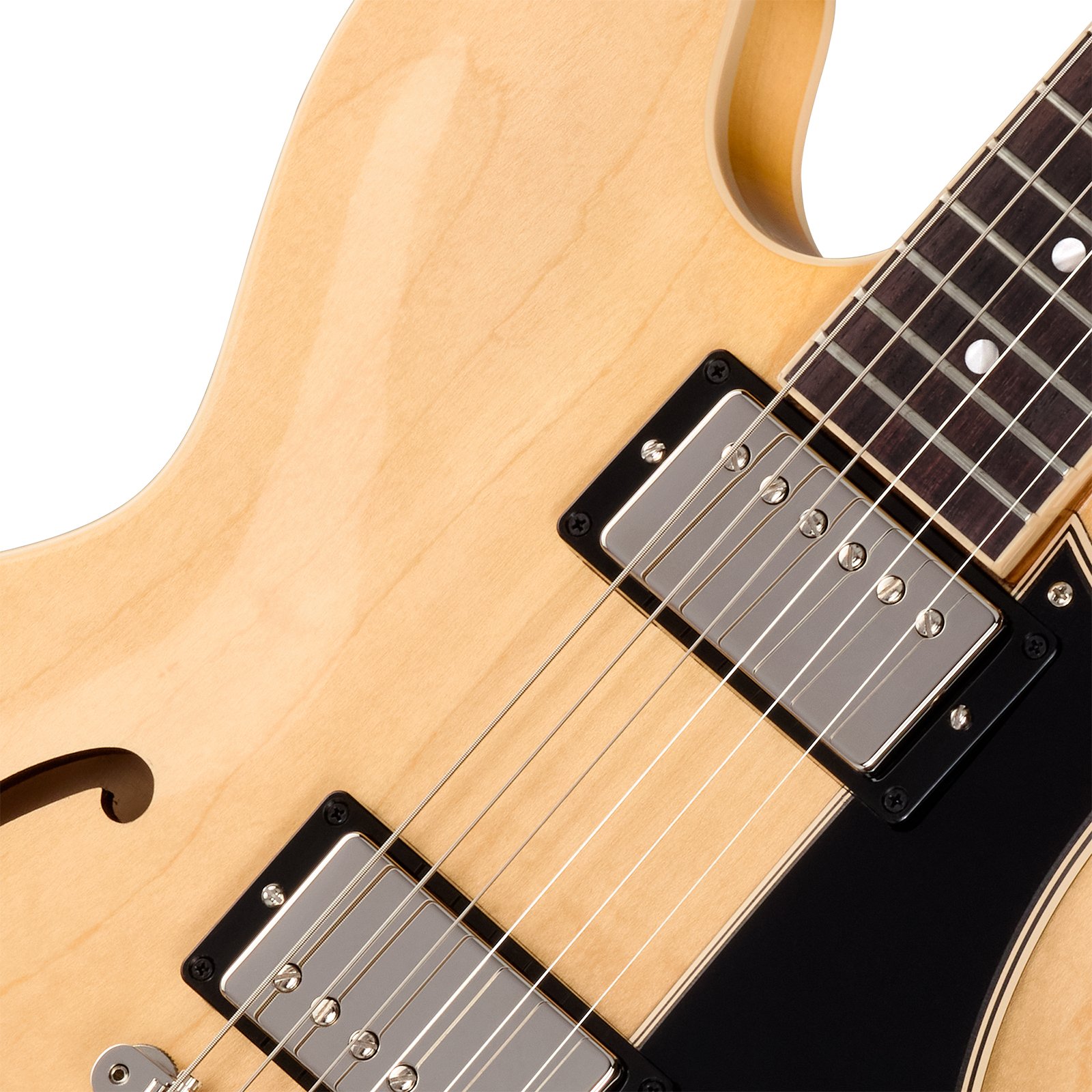 Gibson Es335 50s Usa 2h Ht Rw - Vintage Natural - Guitare Électrique 1/2 Caisse - Variation 2