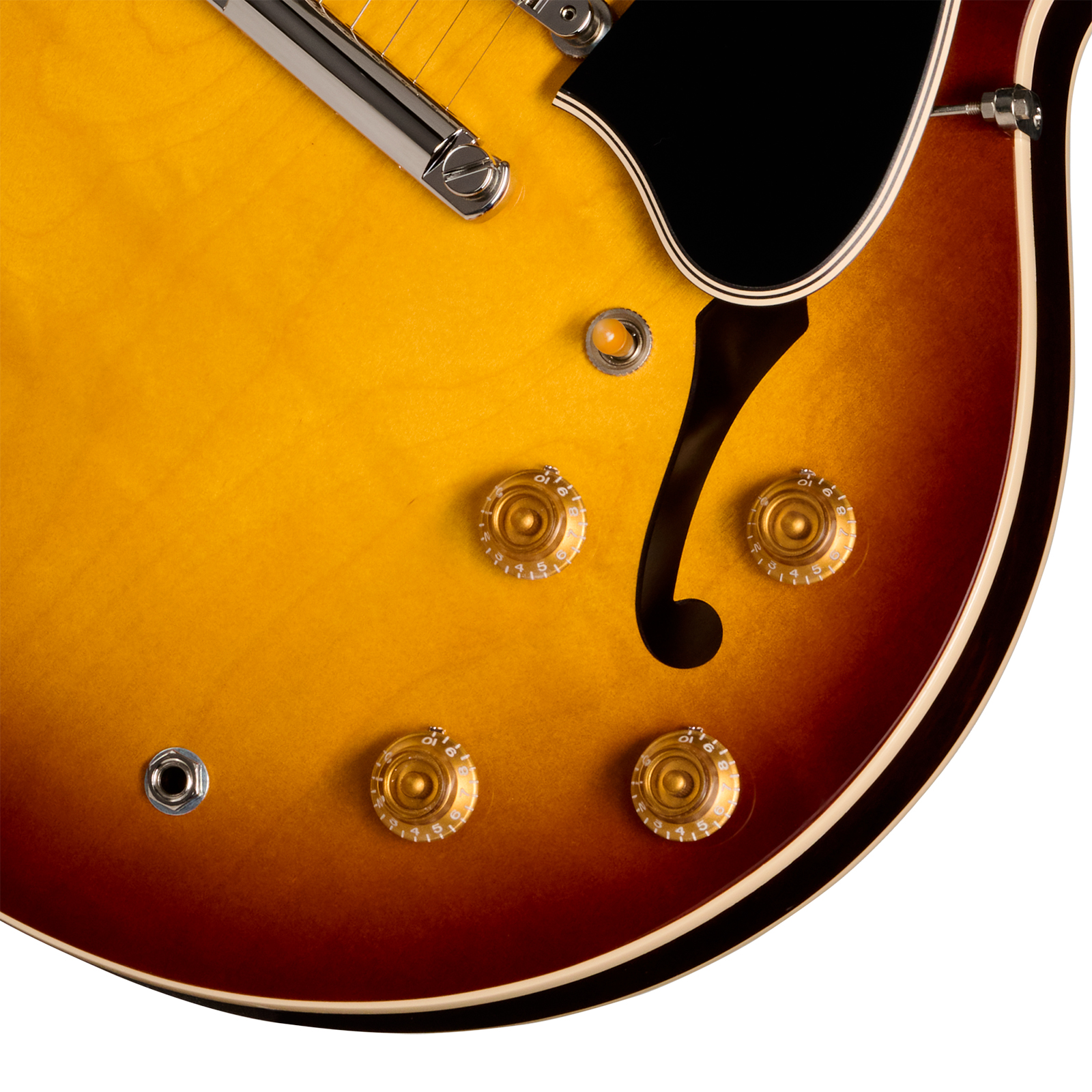 Gibson Es335 50s Usa 2h Ht Rw - Vintage Tobacco Burst - Guitare Électrique 1/2 Caisse - Variation 3