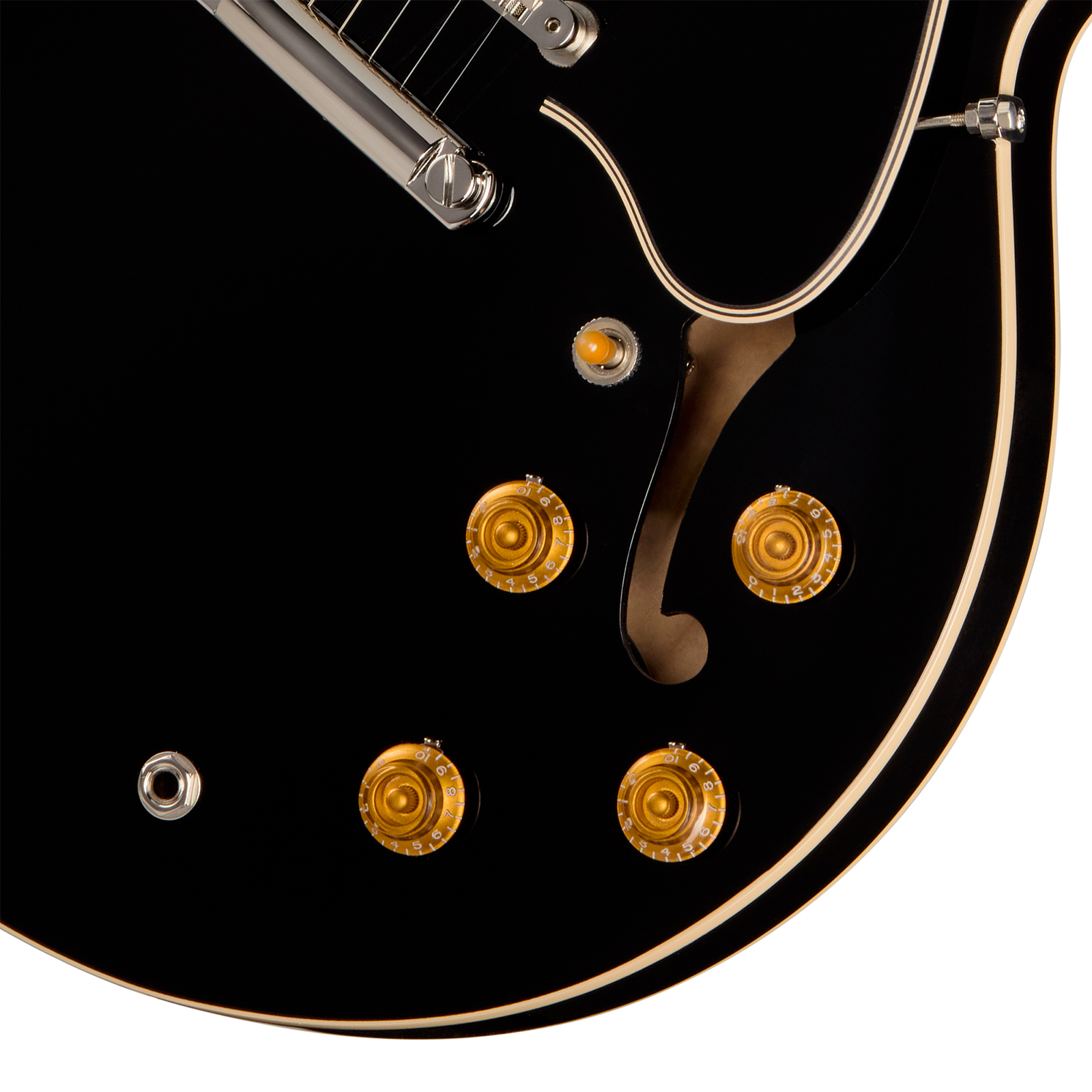 Gibson Es335 50s Usa 2h Ht Rw - Ebony - Guitare Électrique 1/2 Caisse - Variation 3