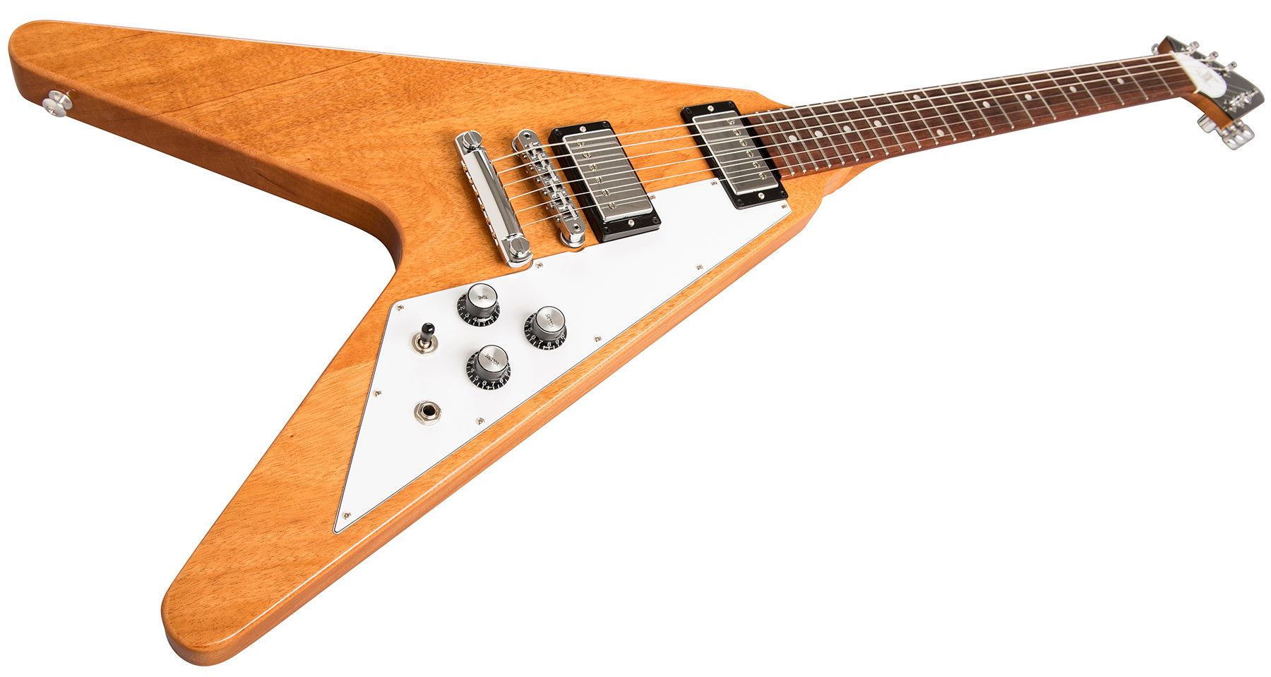 Gibson Flying V 2019 Hh Ht Rw - Antique Natural - Guitare Électrique MÉtal - Variation 1