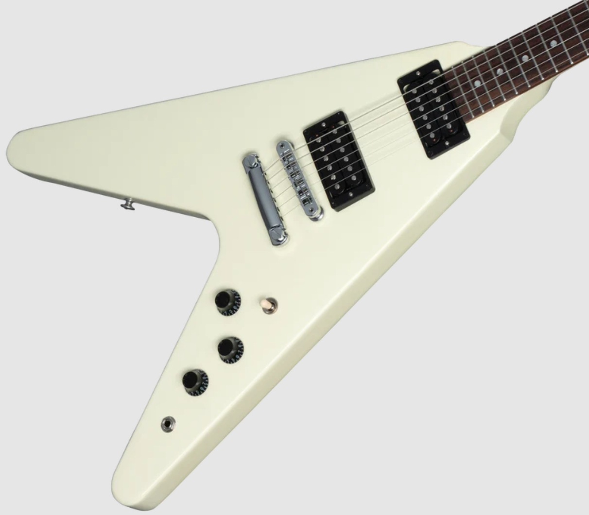 Gibson Flying V 80s 2h Ht Rw - Classic White - Guitare Électrique RÉtro Rock - Variation 3