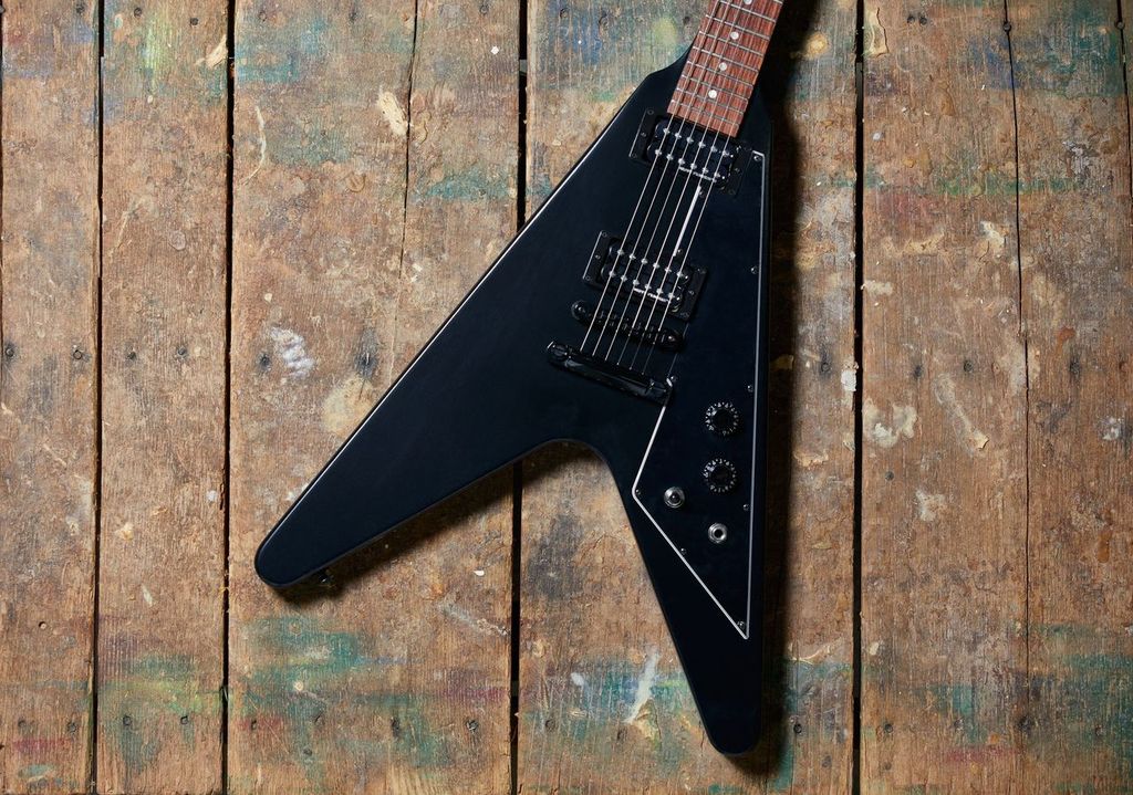 Gibson Flying V Tribute 2019 Hh Ht Rw - Satin Ebony - Guitare Électrique MÉtal - Variation 5