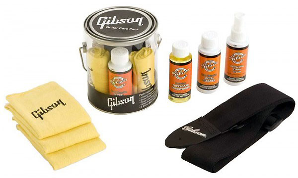 Gibson Guitar Care Pack 3 Flacons 3 Chiffons 2 Courroies - Entretien Et Nettoyage Guitare & Basse - Variation 1