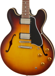 Guitare électrique 1/2 caisse Gibson Custom Shop Historic 1959 ES-335 Reissue - Vos vintage sunburst