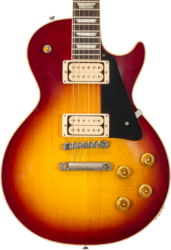 Guitare électrique single cut Gibson Custom Shop Jeff Beck YardBurst 1959 Les Paul Standard #YB010 - Murphy lab aged dark cherry sunburst
