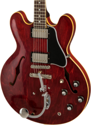 Guitare électrique signature Gibson Custom Shop Jerry Kennedy Pretty Woman 1961 ES-335 Replica Ltd - Aged faded cherry