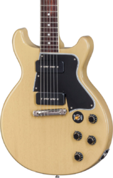 Guitare électrique double cut Gibson Custom Shop Les Paul Special DC Ltd - Tv yellow