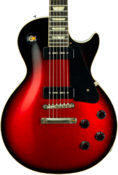Guitare électrique single cut Gibson Custom Shop 1956 Les Paul Standard #65457 - VOS Red Sparkle Burst