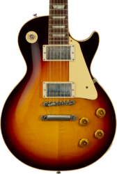 Guitare électrique single cut Gibson Custom Shop 1958 Les Paul Standard Reissue #831395 - Murphy Lab Ultra Light Aged Bourbon Burst