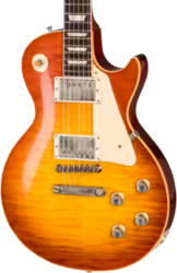 Guitare électrique single cut Gibson Custom Shop 1960 Les Paul Standard Reissue - VOS Tangerine Burst