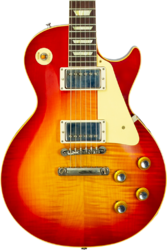Guitare électrique single cut Gibson Custom Shop 1960 Les Paul Standard Reissue #04714 - VOS Washed Cherry Sunburst