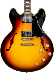 Guitare électrique 1/2 caisse Gibson Custom Shop M2M 1964 ES-335 #130446 - Murphy lab light aged vintage burst