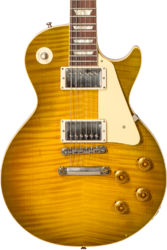 Guitare électrique single cut Gibson Custom Shop M2M 1959 Les Paul Standard Reissue #932154 - Murphy lab light aged green lemon burst