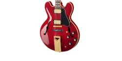 Guitare électrique 1/2 caisse Gibson Custom Shop Marcus King 1962 ES-345 With Sideways Vibrola - VOS Sixties Cherry