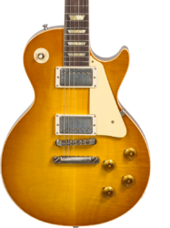 Guitare électrique single cut Gibson Custom Shop Murphy Lab 1958 Les Paul Standard Reissue #821279 - Light aged lemon burst